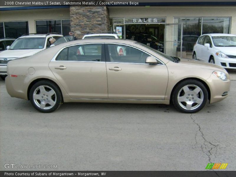 Sandstone Metallic / Cocoa/Cashmere Beige 2008 Chevrolet Malibu LT Sedan