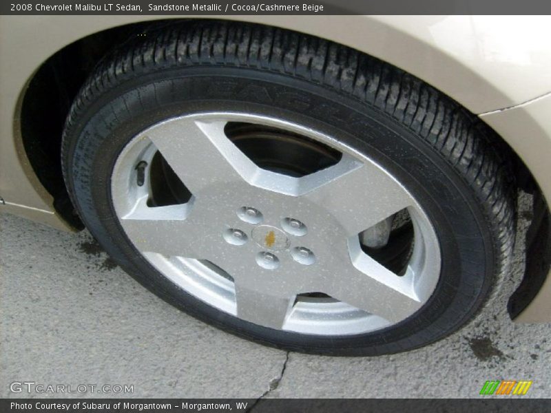 Sandstone Metallic / Cocoa/Cashmere Beige 2008 Chevrolet Malibu LT Sedan