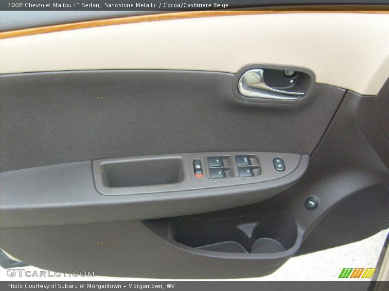 Sandstone Metallic / Cocoa/Cashmere Beige 2008 Chevrolet Malibu LT Sedan