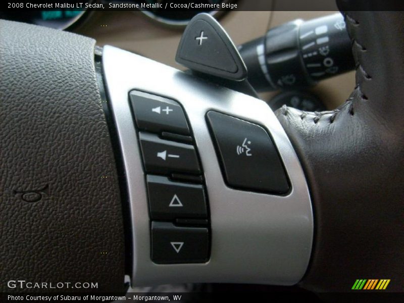 Sandstone Metallic / Cocoa/Cashmere Beige 2008 Chevrolet Malibu LT Sedan