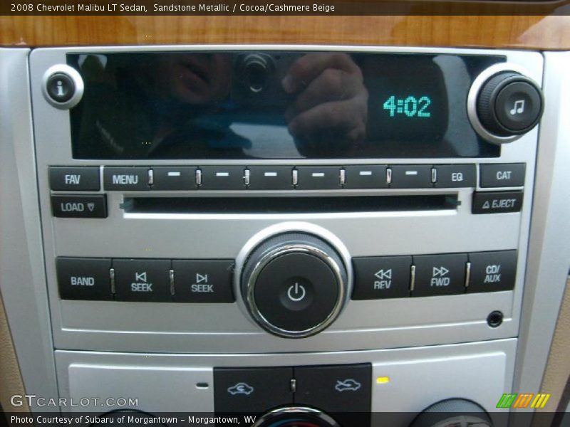 Sandstone Metallic / Cocoa/Cashmere Beige 2008 Chevrolet Malibu LT Sedan