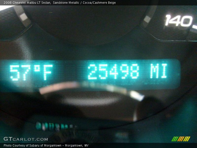 Sandstone Metallic / Cocoa/Cashmere Beige 2008 Chevrolet Malibu LT Sedan