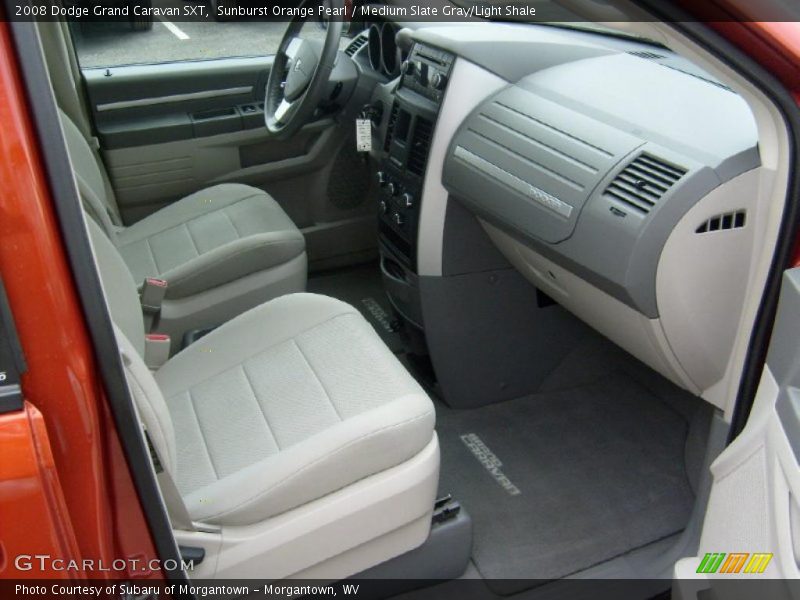 Sunburst Orange Pearl / Medium Slate Gray/Light Shale 2008 Dodge Grand Caravan SXT