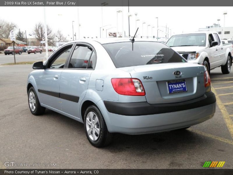 Polar Blue / Gray 2009 Kia Rio LX Sedan