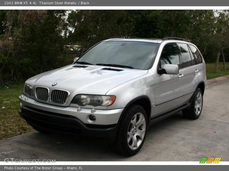 Titanium Silver Metallic / Black 2001 BMW X5 4.4i