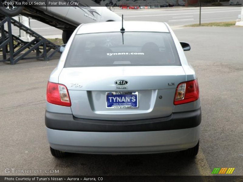 Polar Blue / Gray 2009 Kia Rio LX Sedan