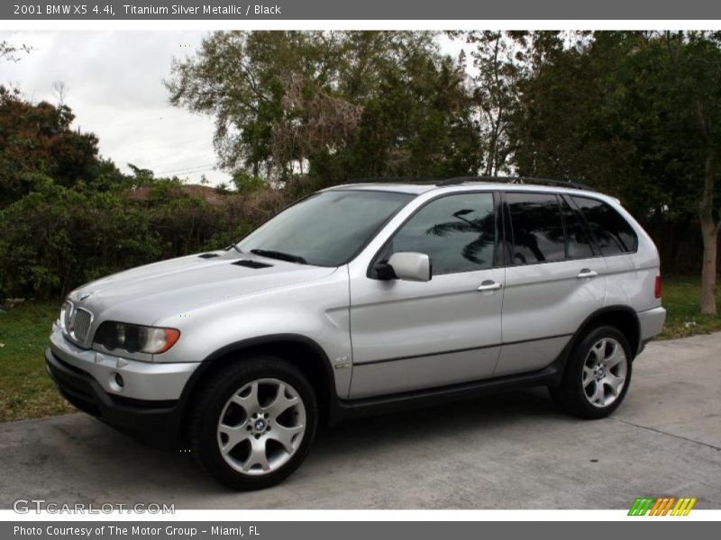 Titanium Silver Metallic / Black 2001 BMW X5 4.4i