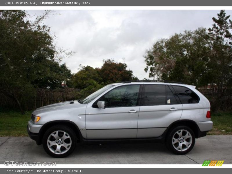 Titanium Silver Metallic / Black 2001 BMW X5 4.4i