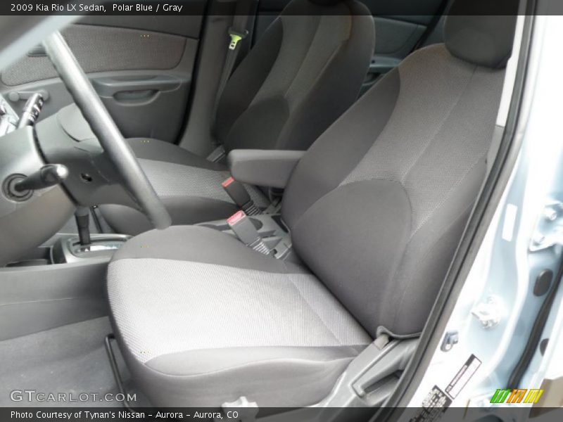 Polar Blue / Gray 2009 Kia Rio LX Sedan