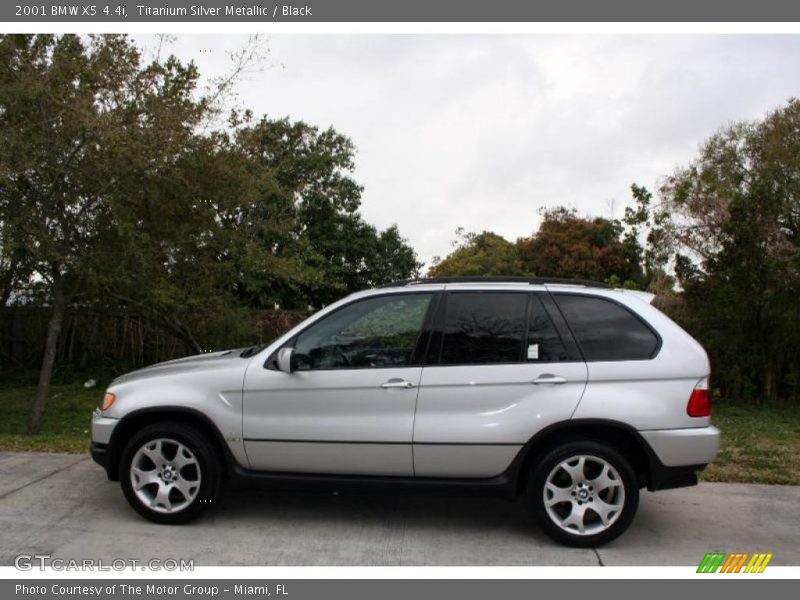 Titanium Silver Metallic / Black 2001 BMW X5 4.4i