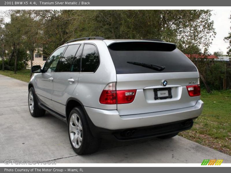 Titanium Silver Metallic / Black 2001 BMW X5 4.4i