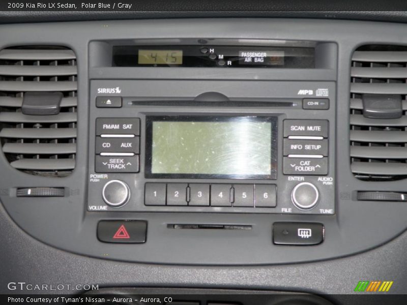 Polar Blue / Gray 2009 Kia Rio LX Sedan