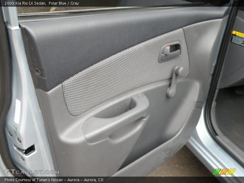 Polar Blue / Gray 2009 Kia Rio LX Sedan