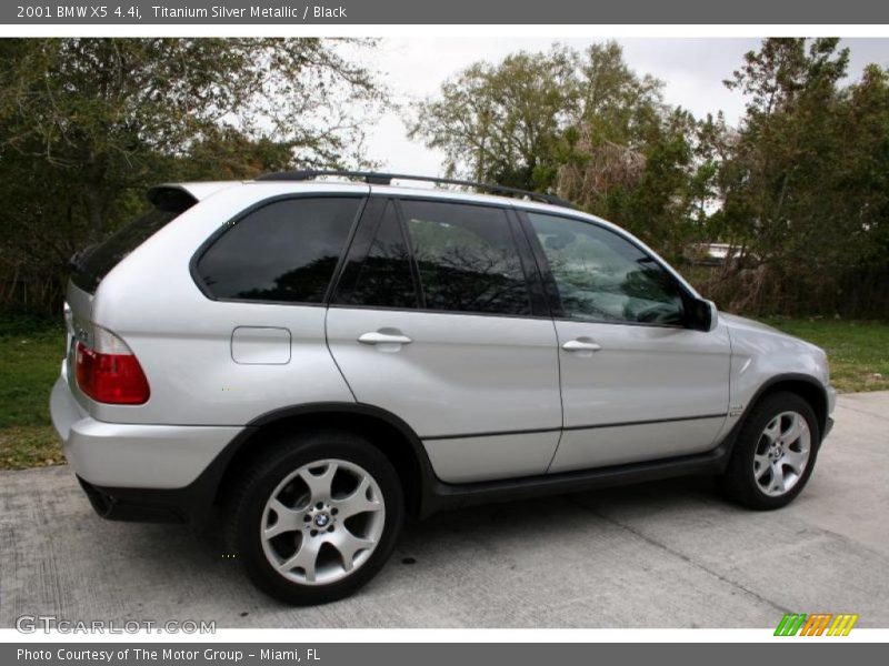 Titanium Silver Metallic / Black 2001 BMW X5 4.4i