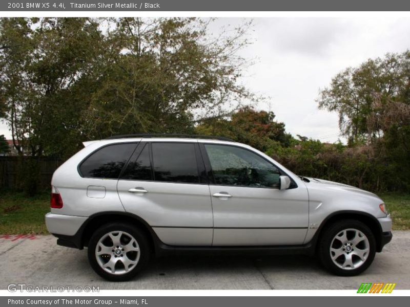 Titanium Silver Metallic / Black 2001 BMW X5 4.4i