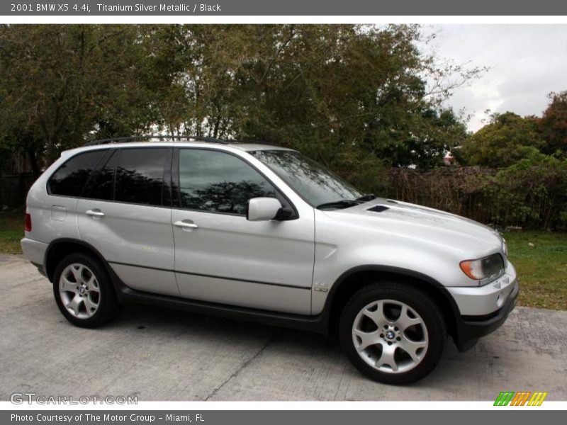 Titanium Silver Metallic / Black 2001 BMW X5 4.4i