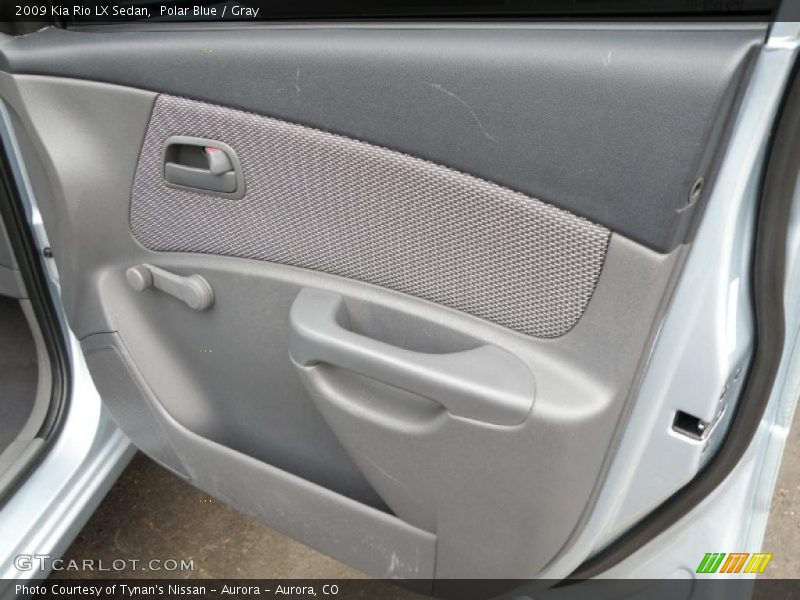 Polar Blue / Gray 2009 Kia Rio LX Sedan