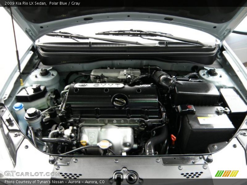 Polar Blue / Gray 2009 Kia Rio LX Sedan