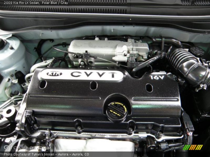 Polar Blue / Gray 2009 Kia Rio LX Sedan