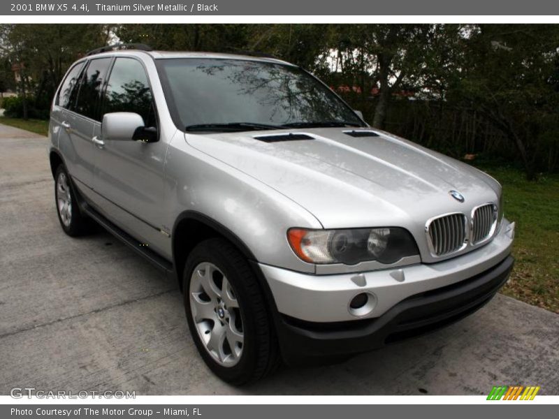 Titanium Silver Metallic / Black 2001 BMW X5 4.4i