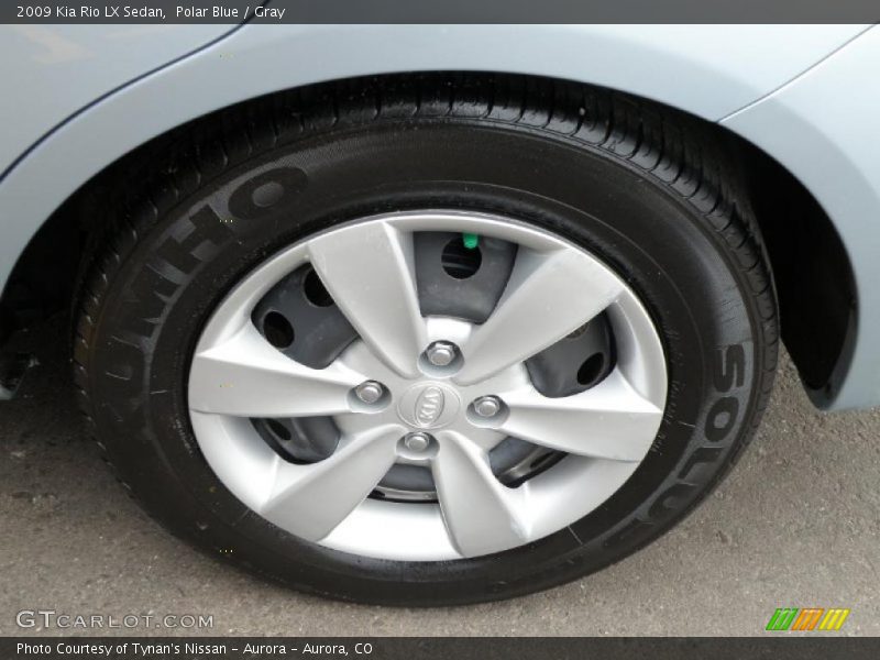 Polar Blue / Gray 2009 Kia Rio LX Sedan
