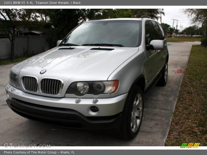 Titanium Silver Metallic / Black 2001 BMW X5 4.4i