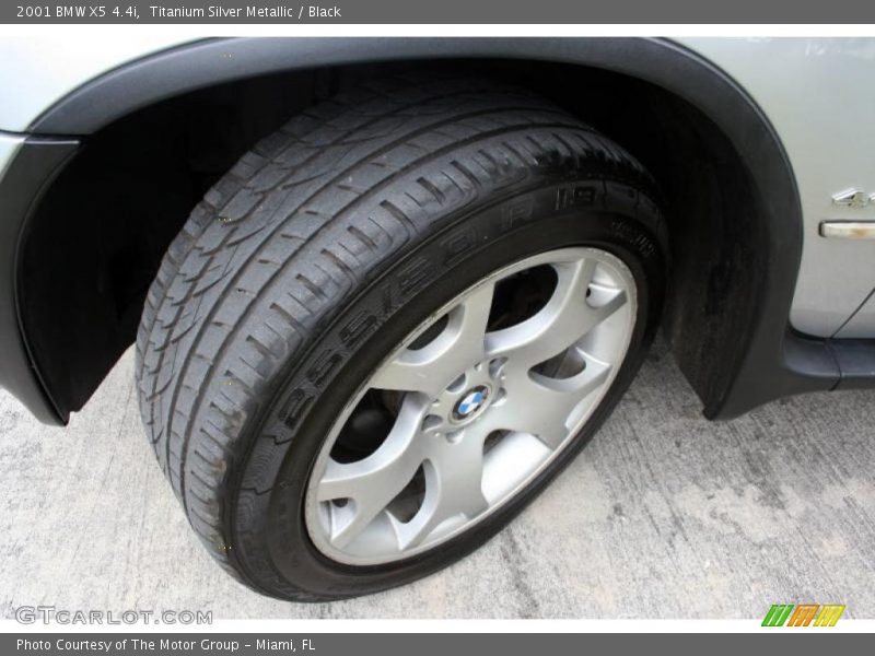 Titanium Silver Metallic / Black 2001 BMW X5 4.4i