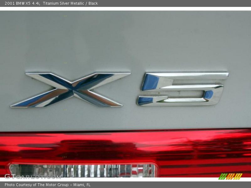 Titanium Silver Metallic / Black 2001 BMW X5 4.4i