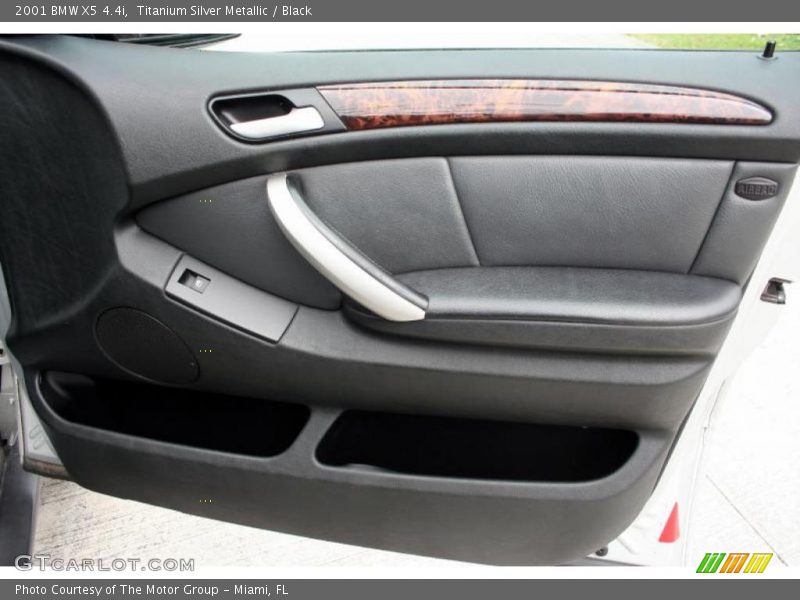 Titanium Silver Metallic / Black 2001 BMW X5 4.4i
