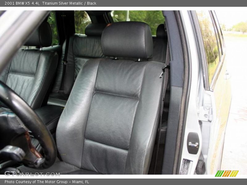 Titanium Silver Metallic / Black 2001 BMW X5 4.4i