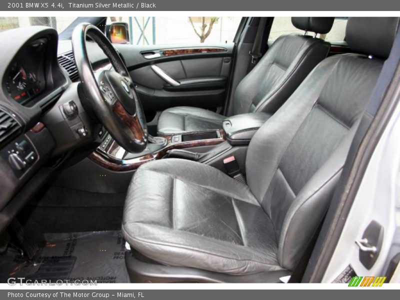Titanium Silver Metallic / Black 2001 BMW X5 4.4i
