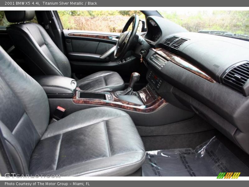 Titanium Silver Metallic / Black 2001 BMW X5 4.4i