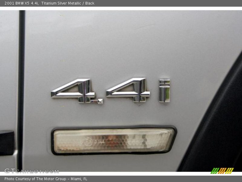 Titanium Silver Metallic / Black 2001 BMW X5 4.4i