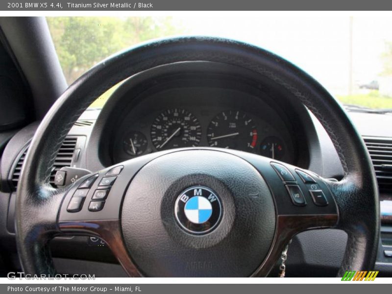 Titanium Silver Metallic / Black 2001 BMW X5 4.4i