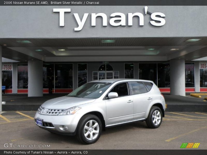 Brilliant Silver Metallic / Charcoal 2006 Nissan Murano SE AWD