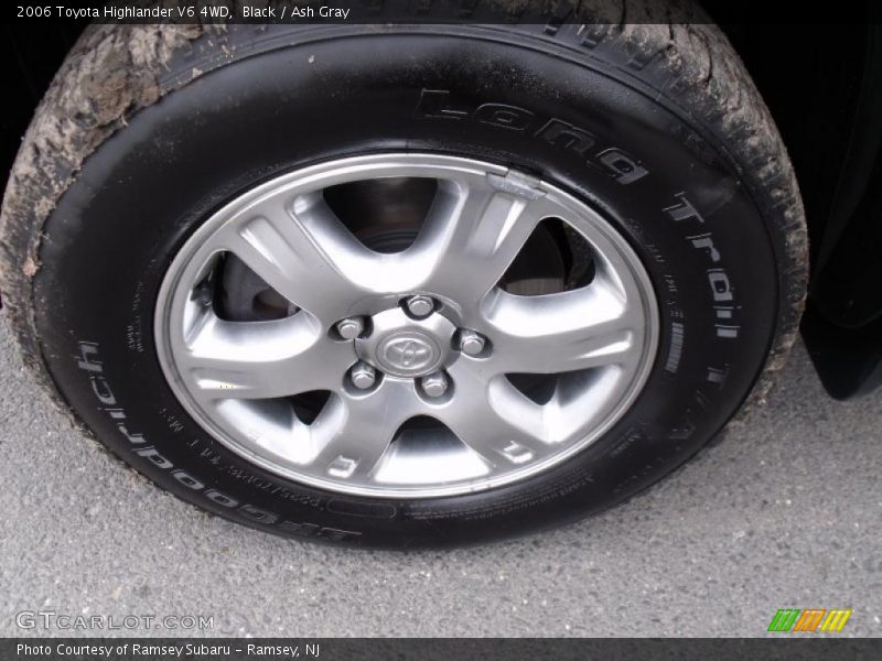 Black / Ash Gray 2006 Toyota Highlander V6 4WD