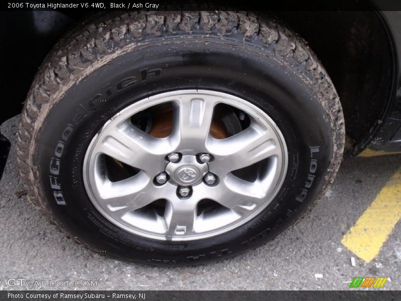 Black / Ash Gray 2006 Toyota Highlander V6 4WD