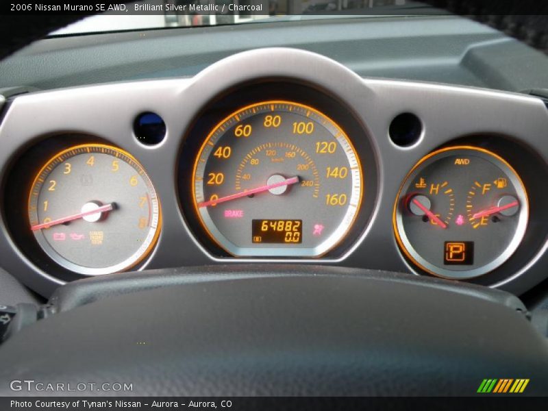 Brilliant Silver Metallic / Charcoal 2006 Nissan Murano SE AWD