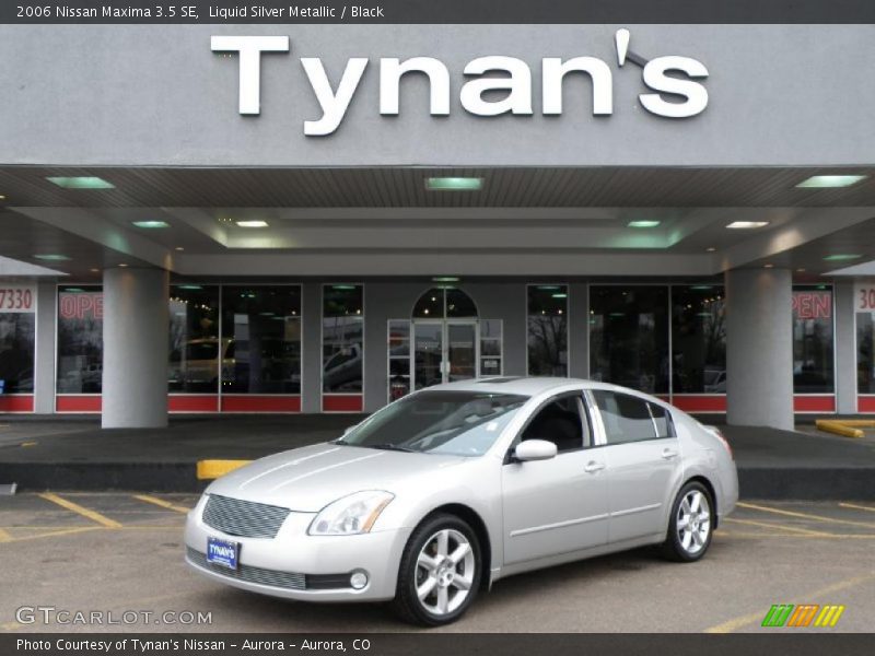 Liquid Silver Metallic / Black 2006 Nissan Maxima 3.5 SE