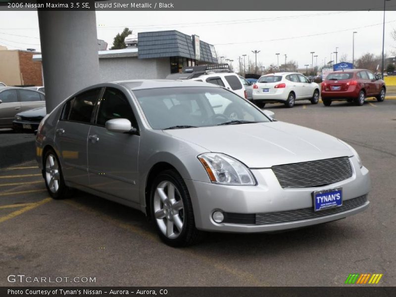 Liquid Silver Metallic / Black 2006 Nissan Maxima 3.5 SE