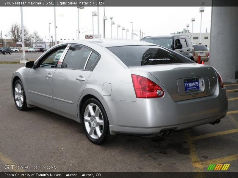 Liquid Silver Metallic / Black 2006 Nissan Maxima 3.5 SE