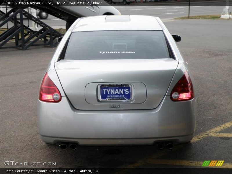 Liquid Silver Metallic / Black 2006 Nissan Maxima 3.5 SE