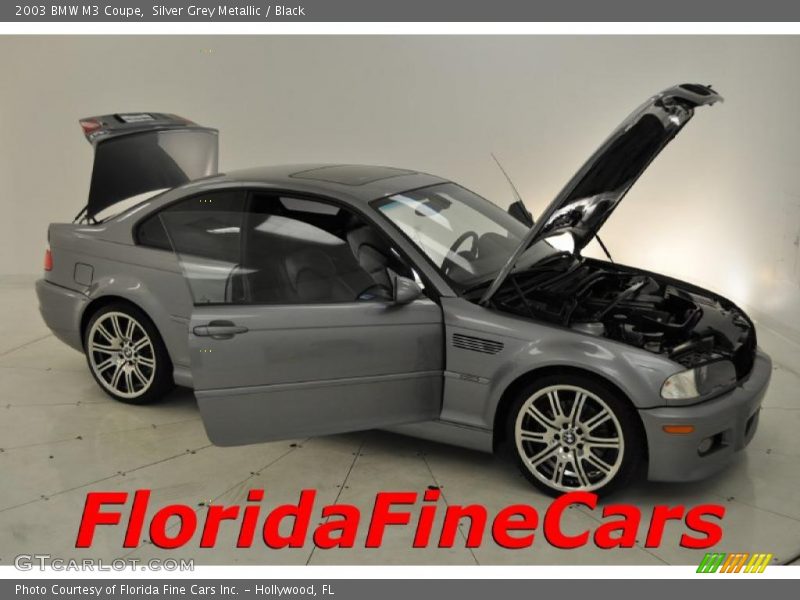 Silver Grey Metallic / Black 2003 BMW M3 Coupe