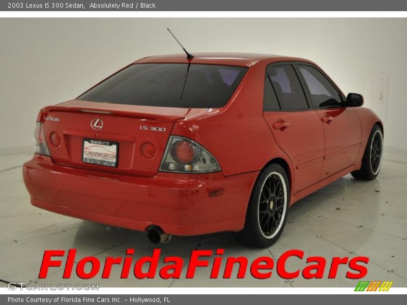 Absolutely Red / Black 2003 Lexus IS 300 Sedan