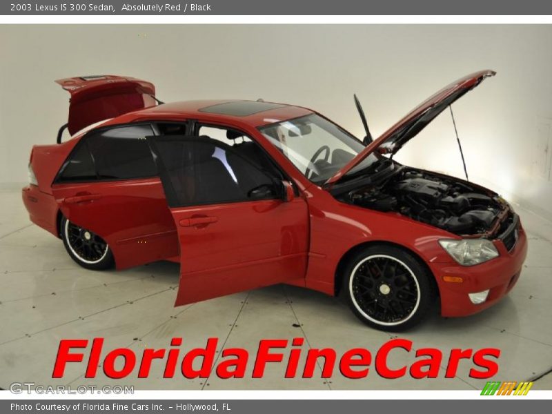 Absolutely Red / Black 2003 Lexus IS 300 Sedan