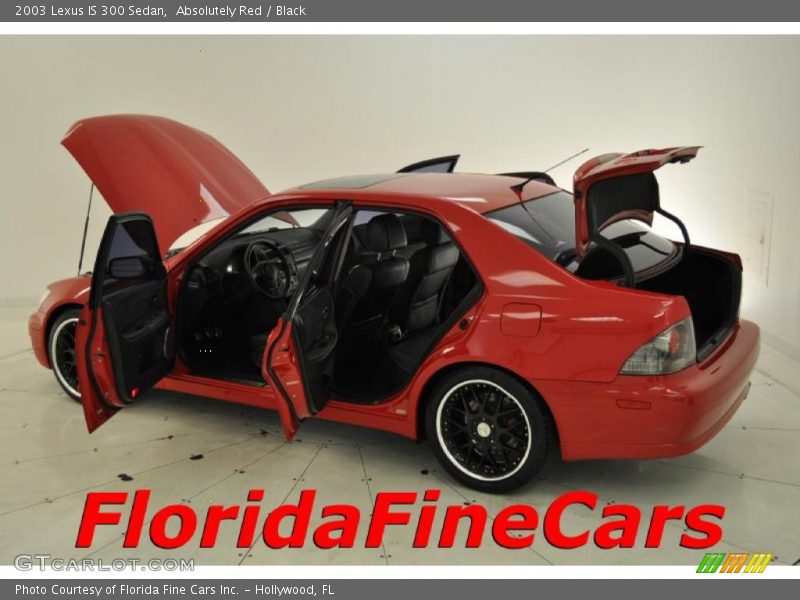 Absolutely Red / Black 2003 Lexus IS 300 Sedan