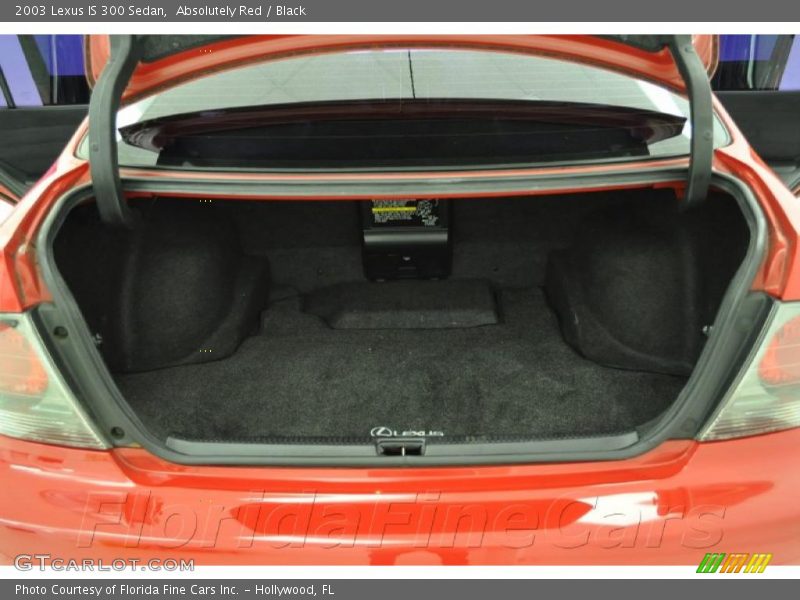 Absolutely Red / Black 2003 Lexus IS 300 Sedan