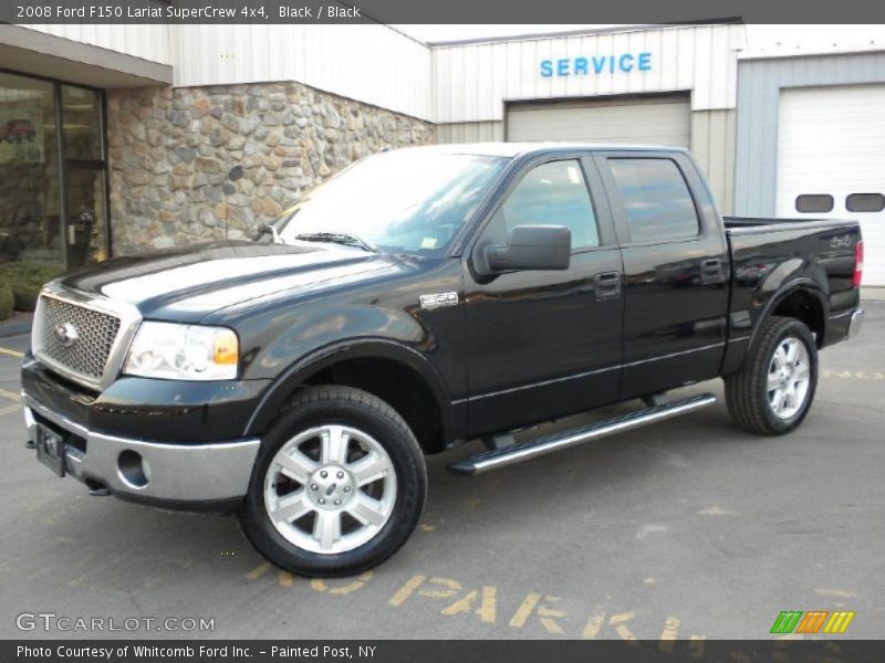 Black / Black 2008 Ford F150 Lariat SuperCrew 4x4