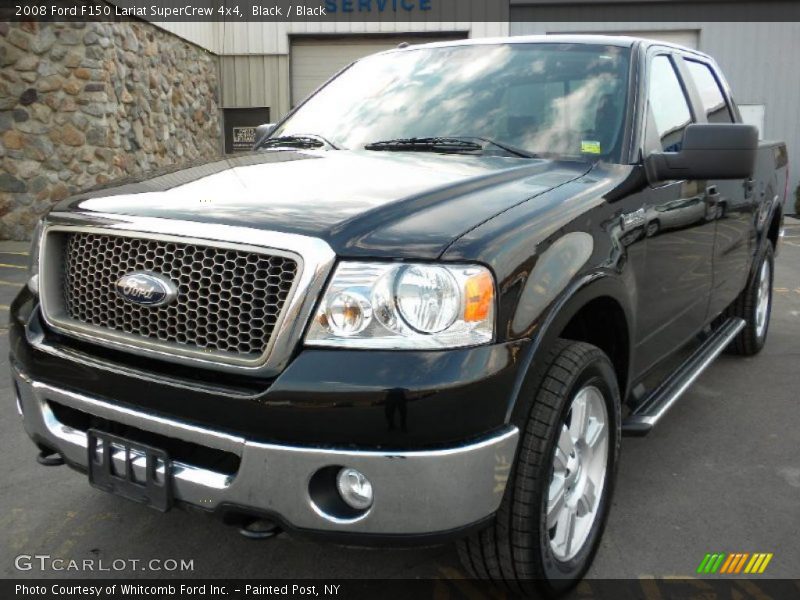 Black / Black 2008 Ford F150 Lariat SuperCrew 4x4