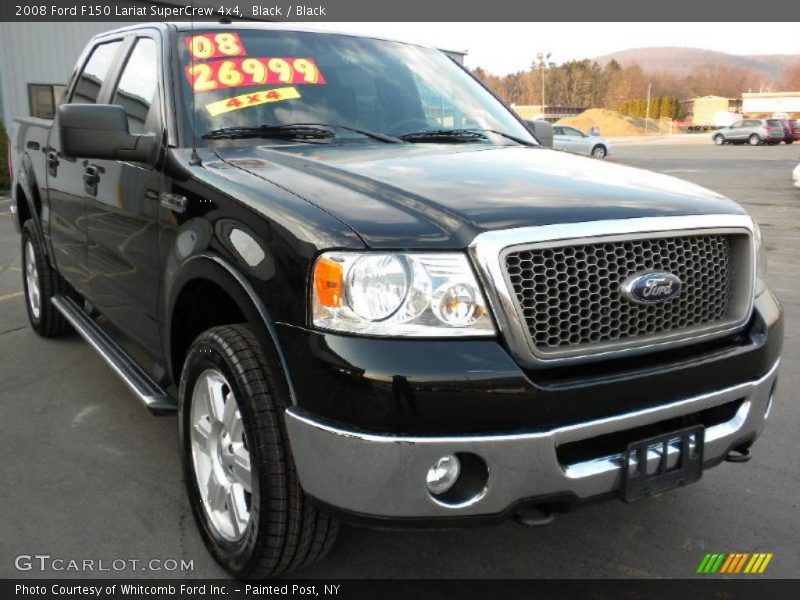 Black / Black 2008 Ford F150 Lariat SuperCrew 4x4